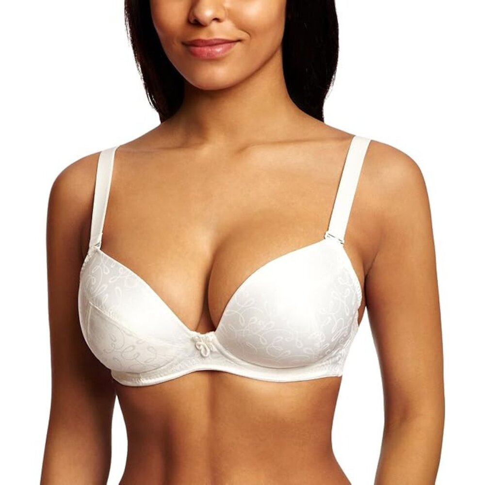 NWT Curvy Kate Desire Multiway/Strapless T-shirt Bra - White - 28J UK / 28M US